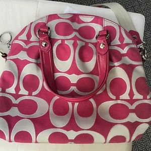 Coach canvas shoulder bag